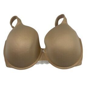 Cacique - Lane Bryant Beige Lightly Lined Full Coverage Bra Women's Size 40H